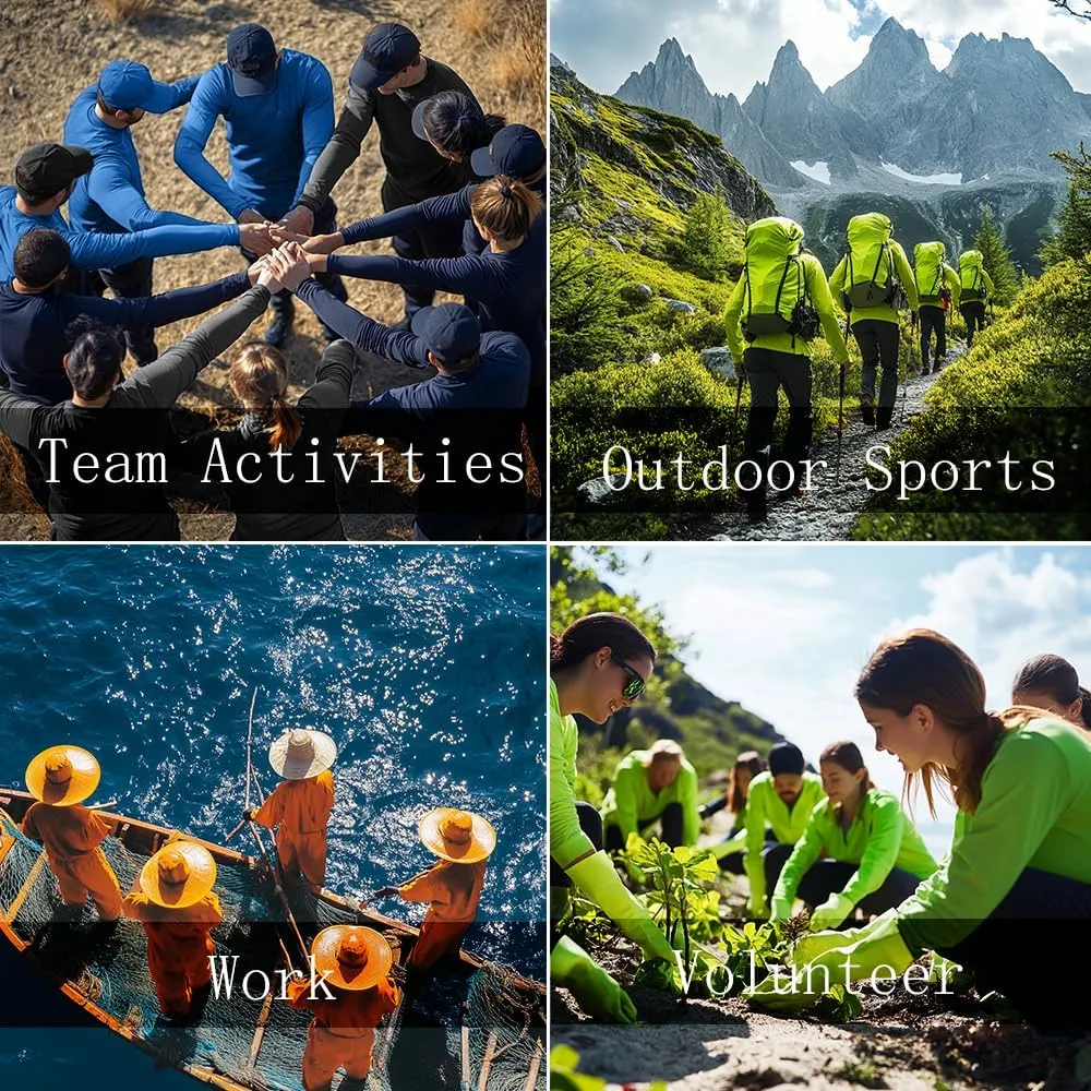 3PC or 6PC Men??s UPF 50  Sun Protection Lightweight Long Sleeve Hoodie, Quick-Dry SPF UV Shirt for Outdoor Active Wear