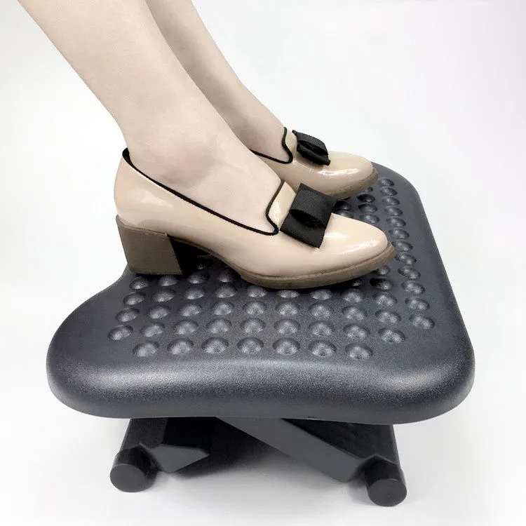 Adjustable Ergonomic Footrest with Tilt and Massage - Randy & Travis