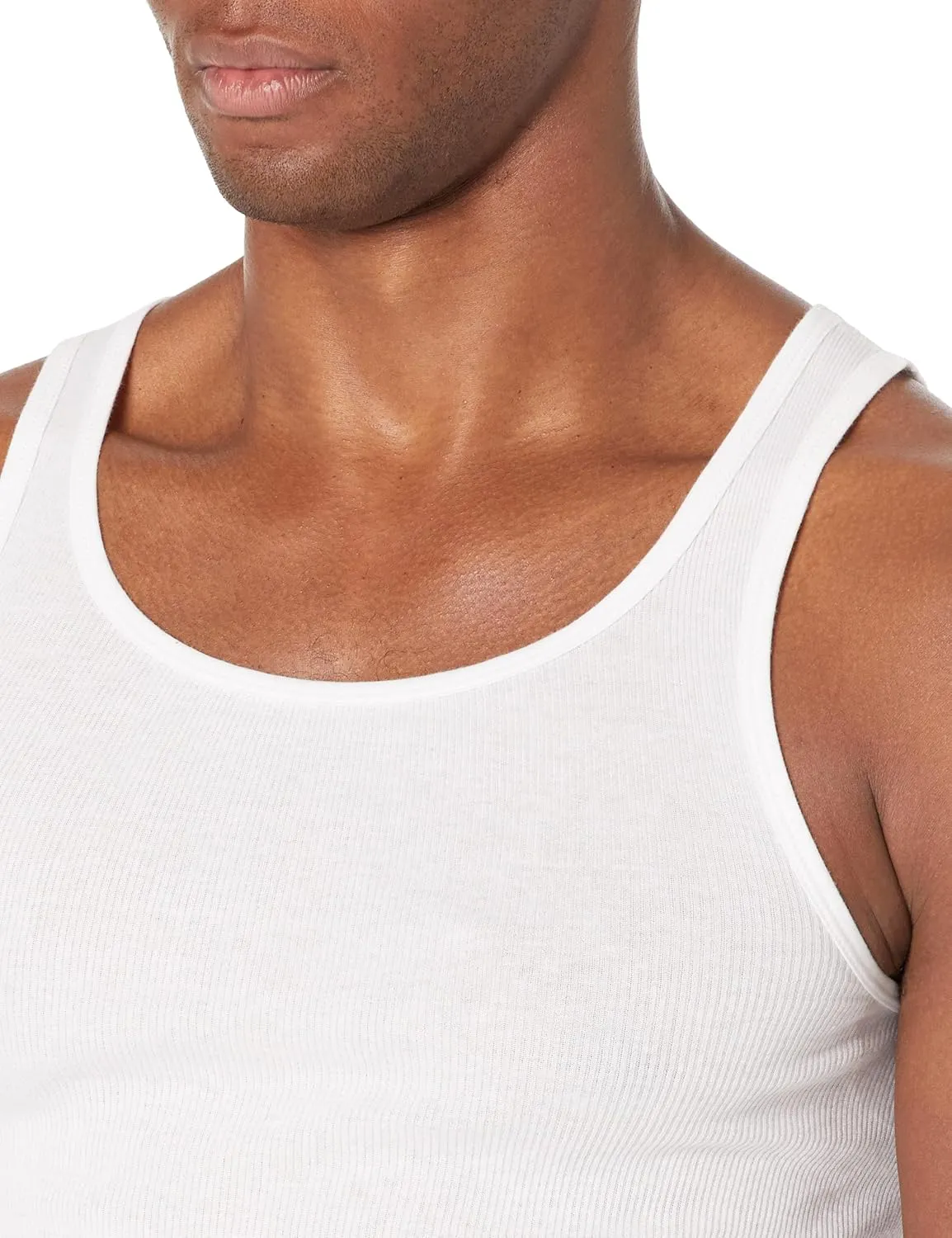 Amazon Essentials Men's Lightweight Tank Undershirts, Pack of 6