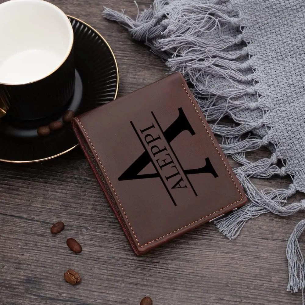 Custom Wallets for Men Personalized Photo Wallets for Mens Engraved Wallets Personalized Gifts for Men Dad Husband Son (Style 4)