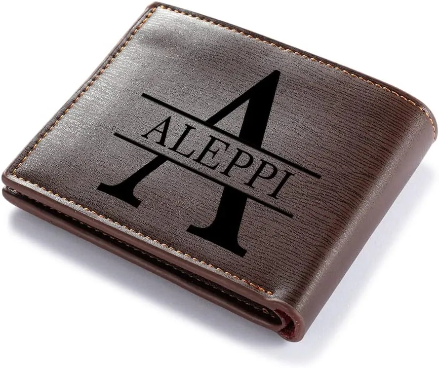 Custom Wallets for Men Personalized Photo Wallets for Mens Engraved Wallets Personalized Gifts for Men Dad Husband Son (Style 4)