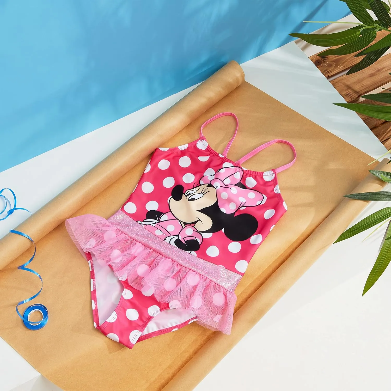 Disney Girls One Piece Swimsuit Comfortable Stretchy Swimsuit - Girls Gifts