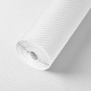 Drawer Liners, Waterproof Shelf Liner, Anti-Slip Non-Adhesive BPA Free Kitchen Cupboard Cabinet Liner Refridge Fridge Mats Sink Protector Strong Durable for Home Office (12" x 60"/White)