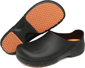 JSWEI Men's Unisex-Adult Kitchen Shoes - Nonslip Water Proof Work Shoes for Men, Women, Nurses, Gardeners, Indoor & Outdoor