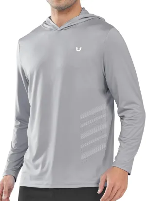 NORTHYARD Men's UPF 50  Long Sleeve Hoodie Shirts Sun Protection Fishing Swim Lightweight Quick Dry Workout UV SPF Rash Guard