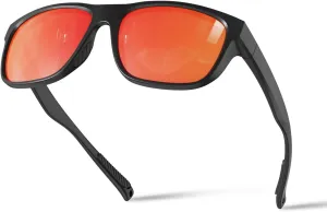 Polarized Sunglasses for Men Women, Idea for Driving Fishing Golf Sport Running Glasses, TR90 Frame UV400 Protection