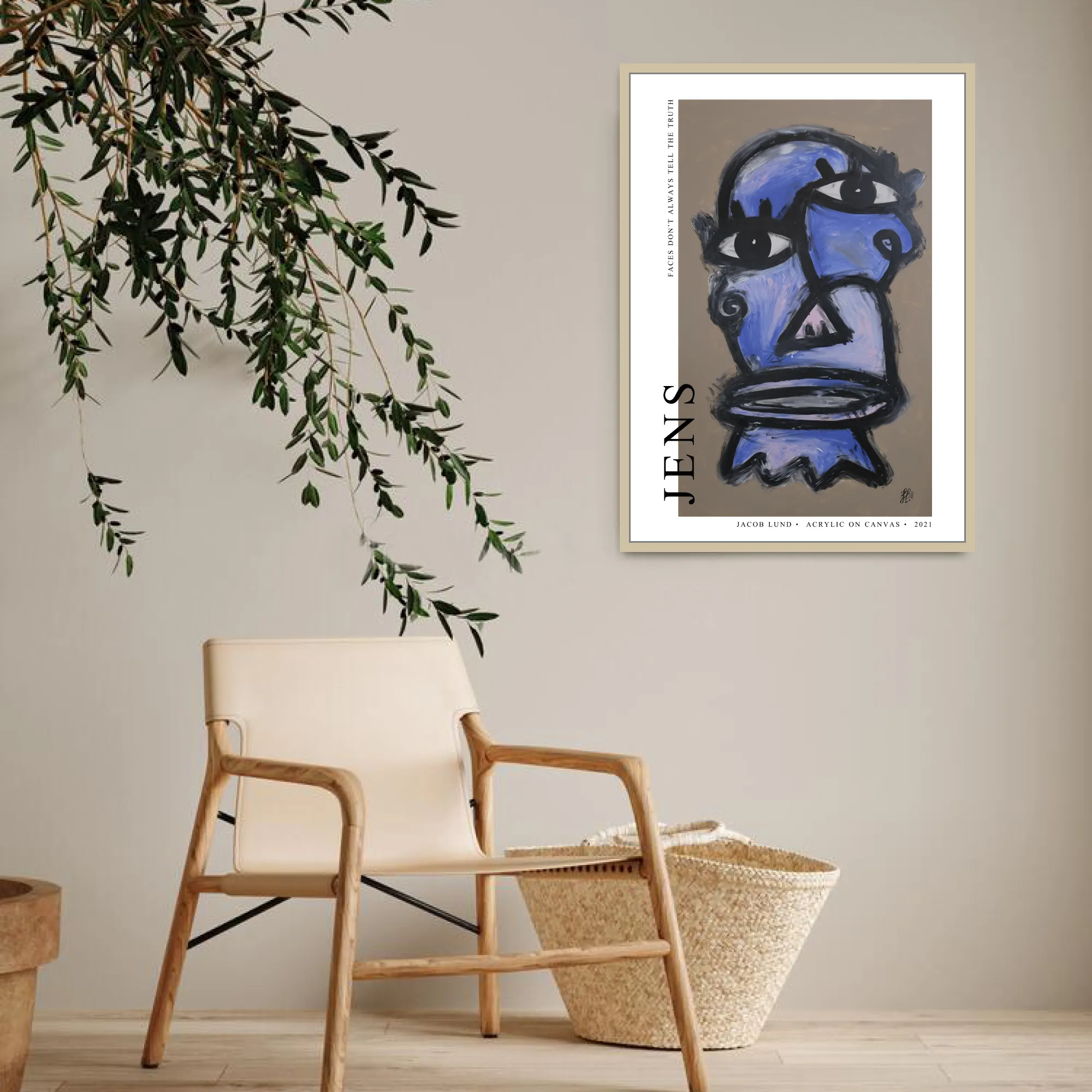 Poster: "Jens" (White background)
