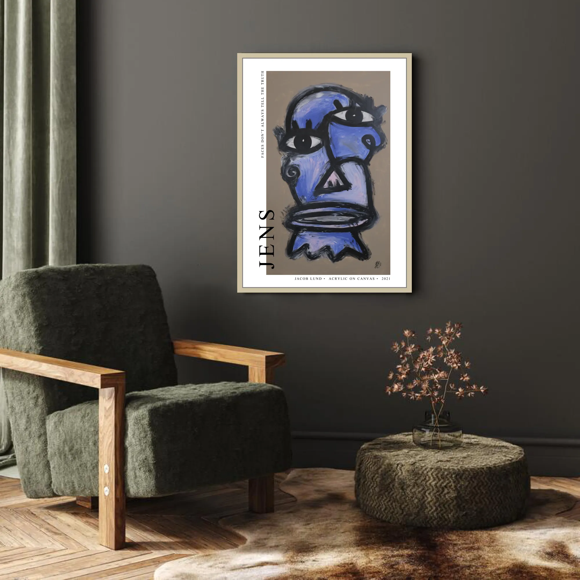 Poster: "Jens" (White background)