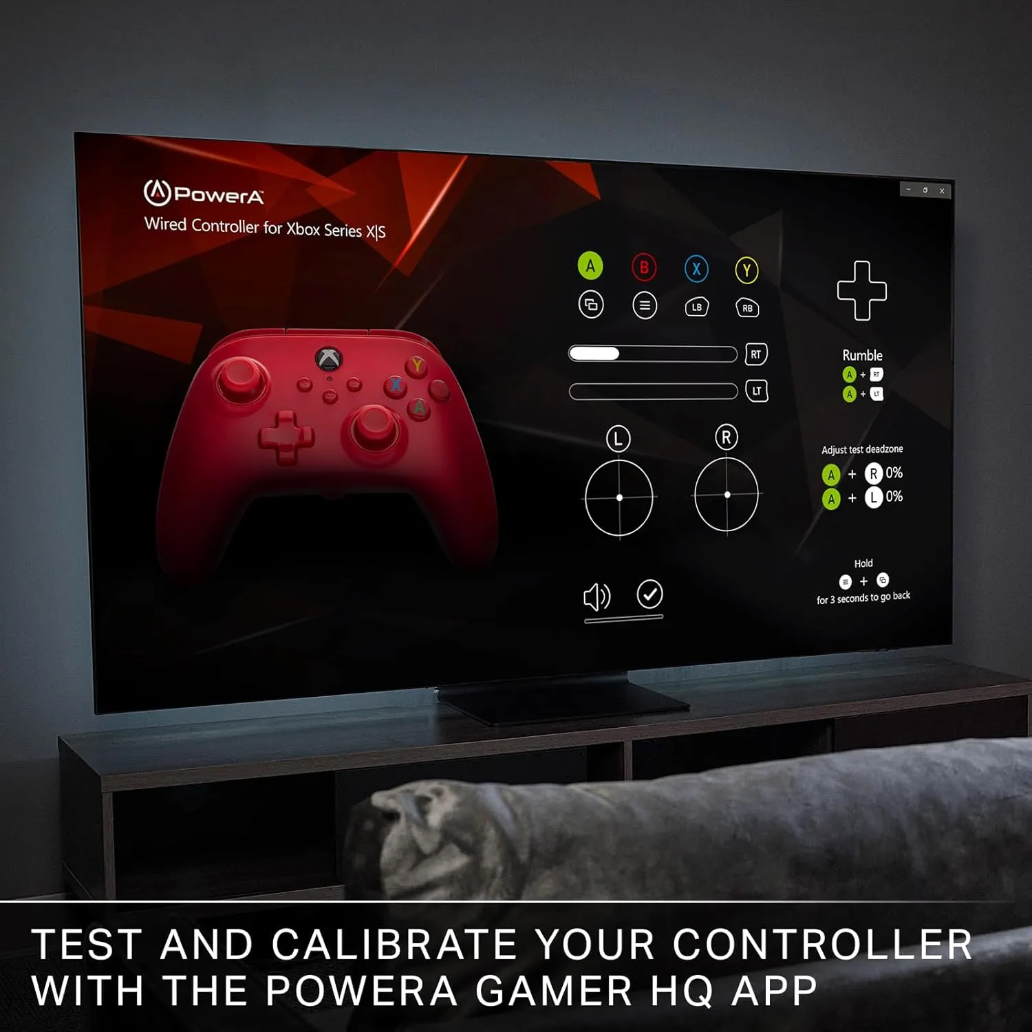 PowerA Wired Controller for Xbox Series X|S - Red, gamepad, video game/gaming controller, works with Xbox One, Officially Licensed