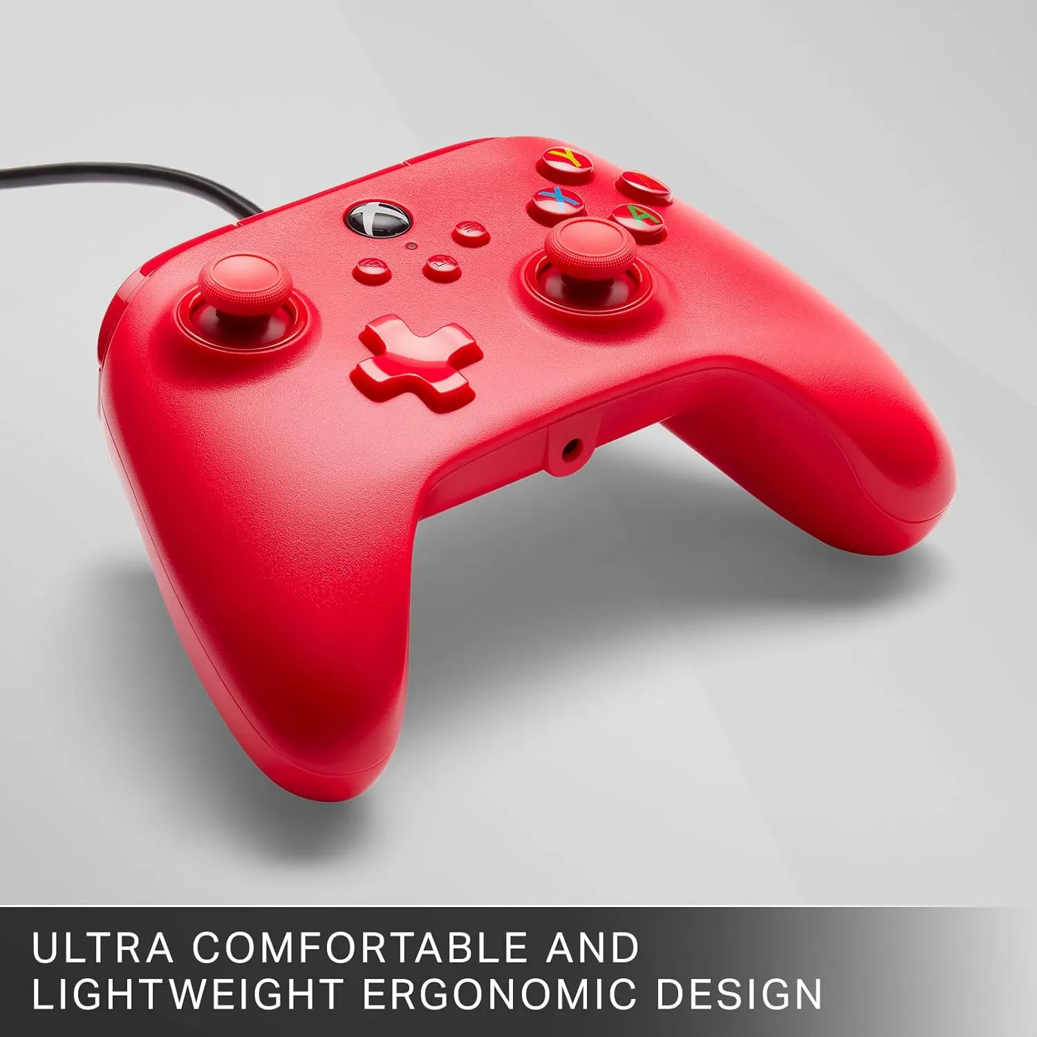 PowerA Wired Controller for Xbox Series X|S - Red, gamepad, video game/gaming controller, works with Xbox One, Officially Licensed