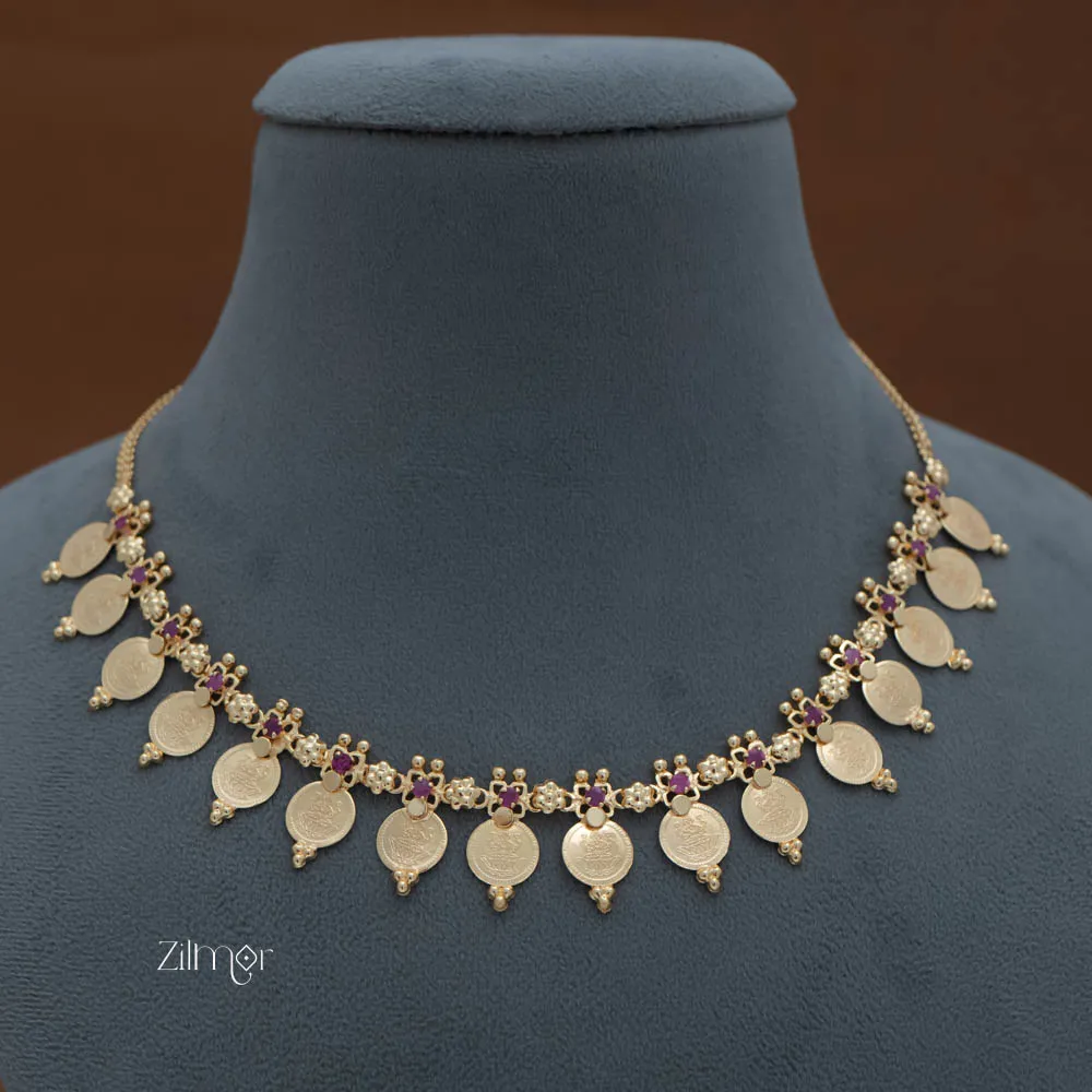 PP101884  - Premium Quality Gold tone Kaashu Lakshmi Necklace