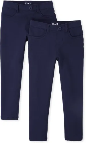 The Children's Place Girls' Ponte Knit Pull on Jeggings,multipacks